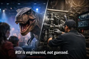animatronic attractions ROI