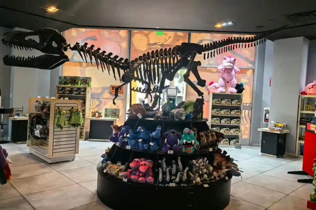 The themed retail area