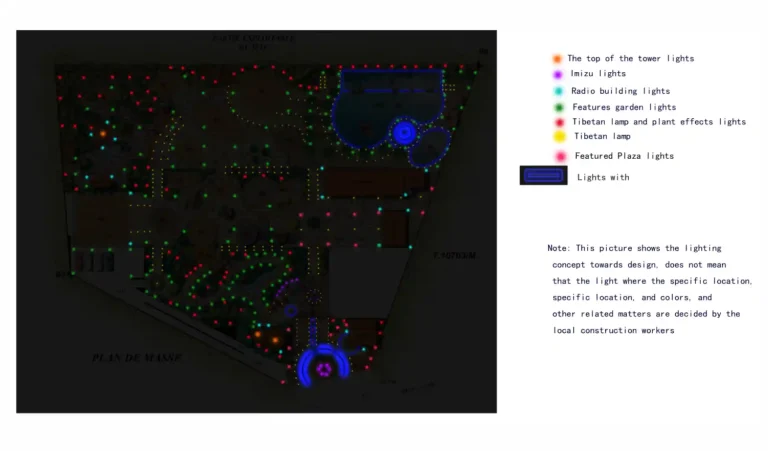 Immersive lighting design for theme park animatronics and nighttime attractions
