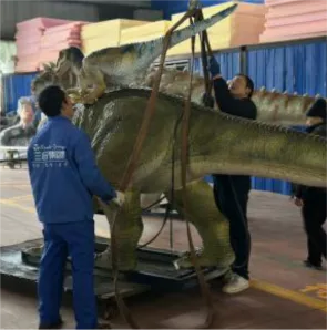 Sanhe animatronic factory - finished animatronic dinosaur production for bespoke projects