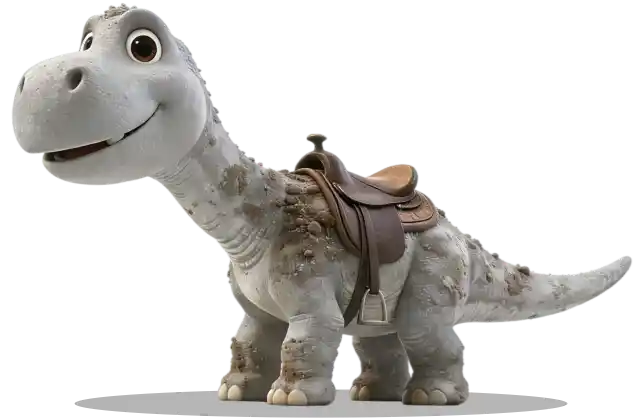 Cute Anime Little Dinosaur