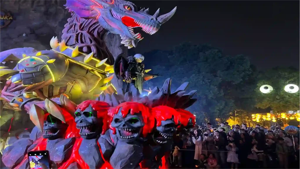 The Animatronic Parade during Halloween