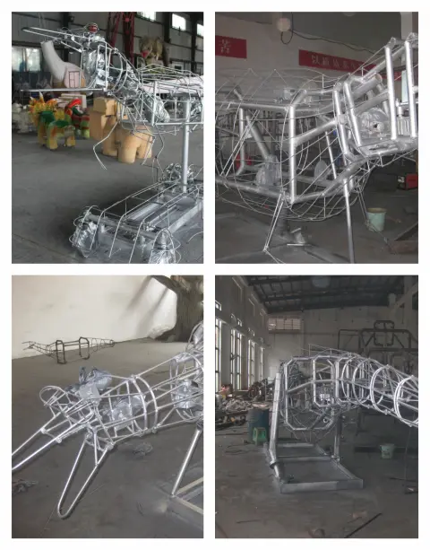 The mechanical skeleton for animatronic creatures