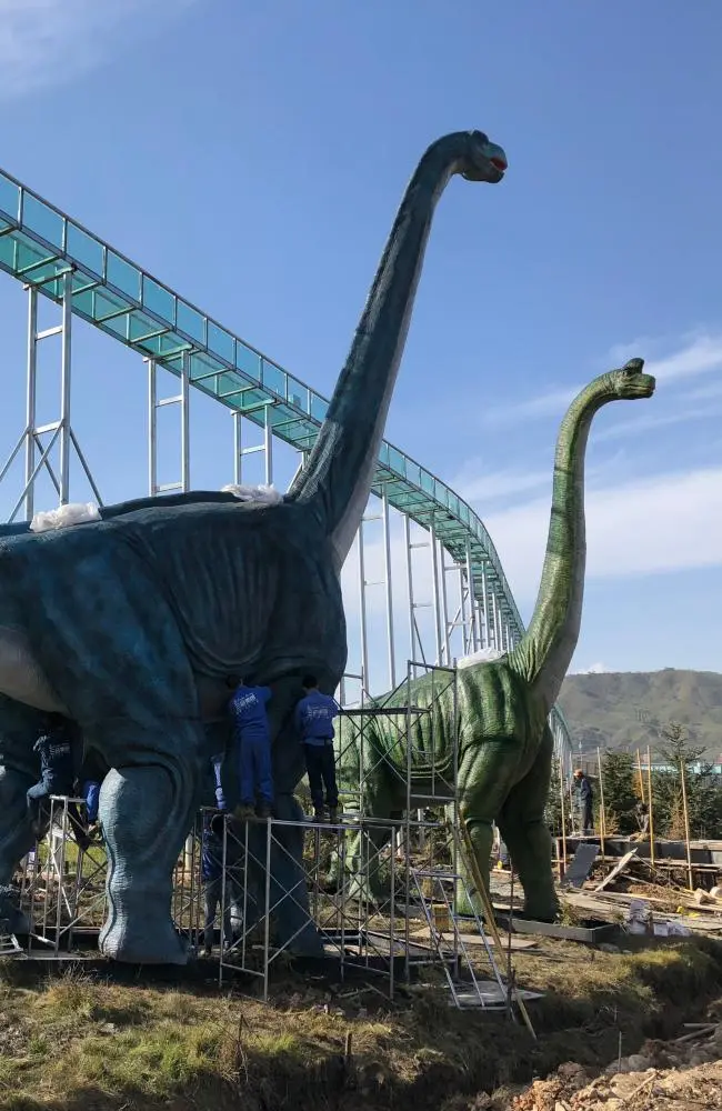 animatronics installation at project site