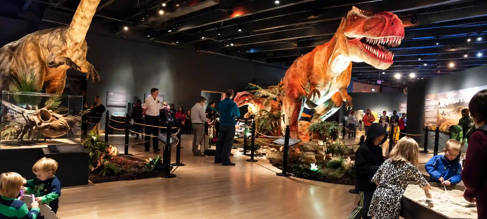 animatronic museum exhibition visitors